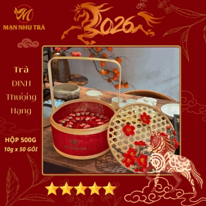 Hộp Trà Đinh Biếu Tặng | Lan Tre Đỏ 500g |