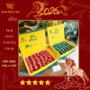 hộp trà đinh biếu tặng 500g sang trọng màu xanh lam