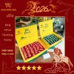 hộp trà đinh biếu tặng 500g sang trọng màu xanh lam