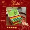 hộp trà đinh biếu tặng 500g sang trọng màu đỏ