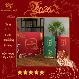 hộp mạn nhu trà móc câu 400g trà xanh thái nguyên