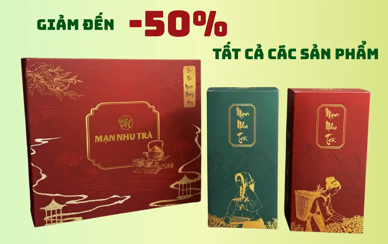giảm giá trà xanh thái nguyên mạn nhu trà